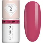 Semilac Easy Off Step 2 gélový lak na nechty s použitím UV/LED lampy odtieň Pink Coral 7 ml