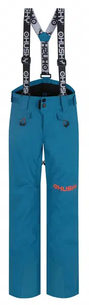 Husky Gunis Kids 134, blue Dětské lyžařské kalhoty