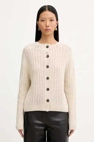 Vlněný svetr Marc O'Polo dámský, béžová barva, 508605460209