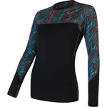 Sensor MERINO IMPRESS Dámske funkčné tričko, čierna, veľkosť