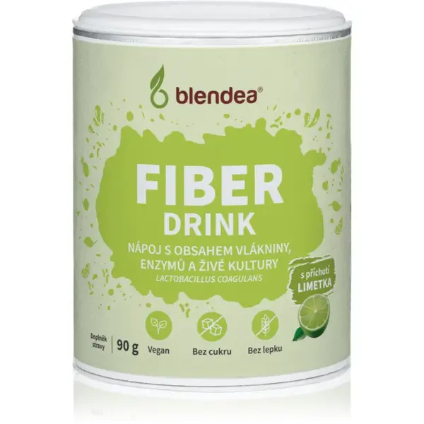 Blendea Fiber Drink prášek na přípravu nápoje s obsahem vlákniny příchuť Lime 90 g