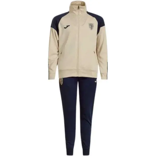 Joma FED. FUTBOL RUMANÍA FREE TIME JUNIOR TRACKSUIT Dětská souprava, béžová, velikost