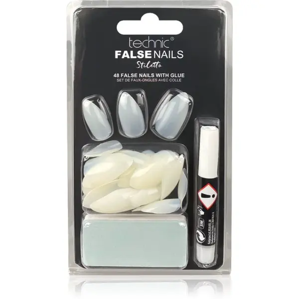 Technic Cosmetics False Nails Stiletto umelé nechty 48 ks