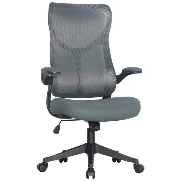 MID.YOU OTOČNÁ ŽIDLE, síťovina, šedá