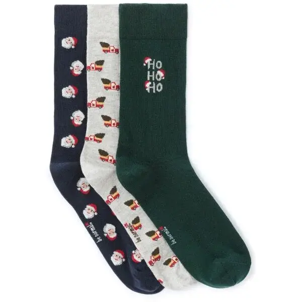 CELIO XMISOSANTA Pánské ponožky v dárkovém balení, tmavě modrá, velikost