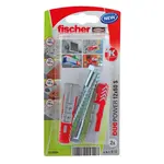 Fischer Hmoždinka DuoPower 12 x 60 S K NV so skrutkami, 2 ks
