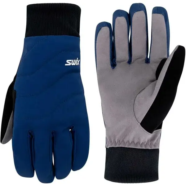 Swix TUR SOFTSHELL GLOVE Lyžiarske rukavice, modrá, veľkosť