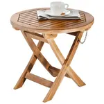 Ambia Garden ZAHRADNÍ ODKLÁDACÍ STOLEK, dřevo, 50/50/45 cm