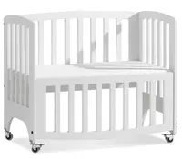 Postýlka se sklopitelnou stranou 55x95cm nyssa - bílá