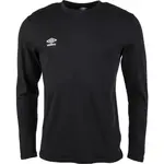 Umbro FW SMALL LOGO LS TEE Pánske tričko, čierna, veľkosť