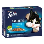 Felix Fantastic Kapsičky pre mačky tuniak, losos, treska, platesa v želé 12x85 g