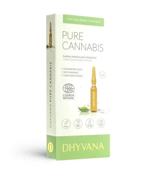 Dhyvana Přírodní zklidňující sérum na citlivou pleť Pure Cannabis 7x2 ml