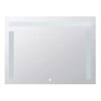 Zrkadlo Bemeta s osvětlením a dotykovým senzoremvo farebnom provedení hliník/sklo 101401117