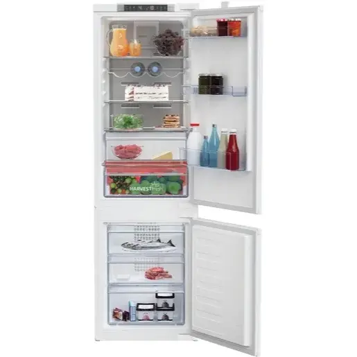 Vstavaná kombinovaná chladnička Beko biela BCNA275E4SN