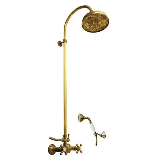 RAV SLEZÁK Morava sprchový systém s kohútikovou batériou stará mosadz mk381.0/3sm MK381.03SM