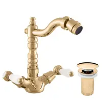 RAV SLEZÁK Morava bidetová batéria s clic-clacom v zlatom prevedení mk521.0/9z MK521.09Z