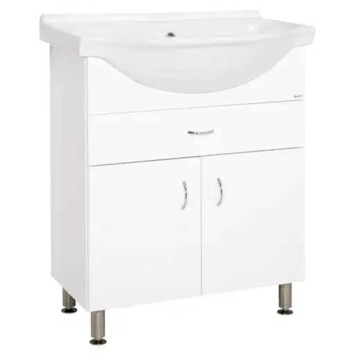 Kúpeľňová skrinka s umývadlom Keramia Pro 70x56 cm biela PRO70Z