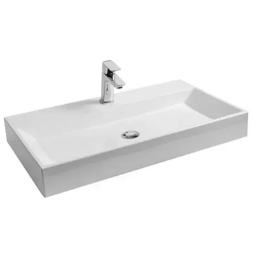 Ravak Natural umývadlo 80x45 cm otvor pre batériu, bez prepadu NATURUM0800