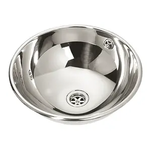 Umývadlo Sanela 38x38 cm nerez bez otvoru pre batériu SLUN45