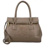 Dámská kožená kabelka do ruky taupe - Delami Vera Pelle Arjana