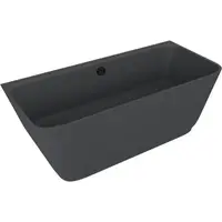 Polysan Skylla voľne stojaca vaňa 169x75 cm liaty mramor ľavá aj pravá antracit antracit 72430.51