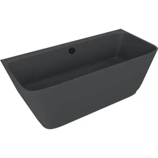 Polysan Skylla voľne stojaca vaňa 169x75 cm liaty mramor ľavá aj pravá antracit antracit 72430.51