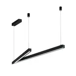 LED závesné osvetlenie Cinque Cicanto čierna 375010132