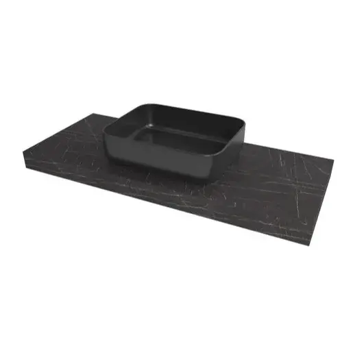 Doska pod umývadlo Naturel Dolce 100x8x50 cm Pietra Grigia čierna mat DO10050PBC