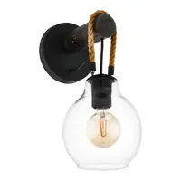 Nástenné svietidlo Eglo RODING čierna 43619