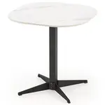 Konferenčný stolík Borna S biela mramor/čierna