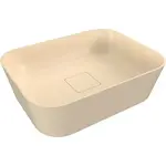 Umývadlo na dosku Polysan Banera 49,5x34,5 cm béžová mat bez prepadu 14596.81