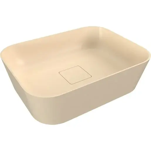 Umývadlo na dosku Polysan Banera 49,5x34,5 cm béžová mat bez prepadu 14596.81