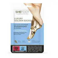 SheCosmetics SheFoot Luxury Golden zlaté zjemňující ponožky 1 pár
