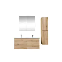 Kúpeľňová skrinka s umývadlom SAT B-Way 119x50x45 cm dub mat KSETBWAY24