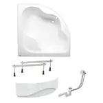 Rohová vaňa Laguna Samanta Plus 140x140 cm akrylát ľavá aj pravá SIKOSM1400APNP