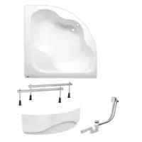 Rohová vaňa Laguna Samanta Plus 140x140 cm akrylát ľavá aj pravá SIKOSM1400APNP