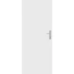 Protipožiarne interiérové dvere Naturel Technické levé 90 cm biela DPOBCPL90L