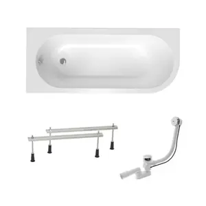 Asymetrická vaňa Laguna Rajka 170x72,5 cm akrylát ľavá SIKOVRAJ170LAN