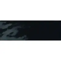 Obklad Ragno Brick glossy black 10x30 cm lesk BGR4GN