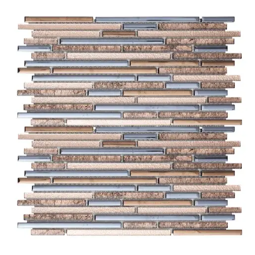 Sklenená mozaika Premium Mosaic bronze 30x30 cm lesk MOSMIXBRONZE