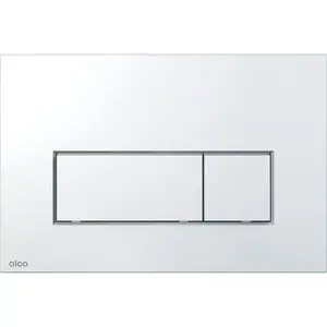 Ovládacie tlačidlo Alca plast chróm lesk M571