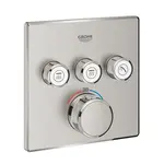 Grohe Grohtherm SmartControl sprchová a vaňová batéria bez podomietkového telesa supersteel 29126dc0 G29126DC0