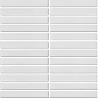 Keramická mozaika Premium Mosaic Kit Kat white 30x30 cm mat MOSKK2WHM