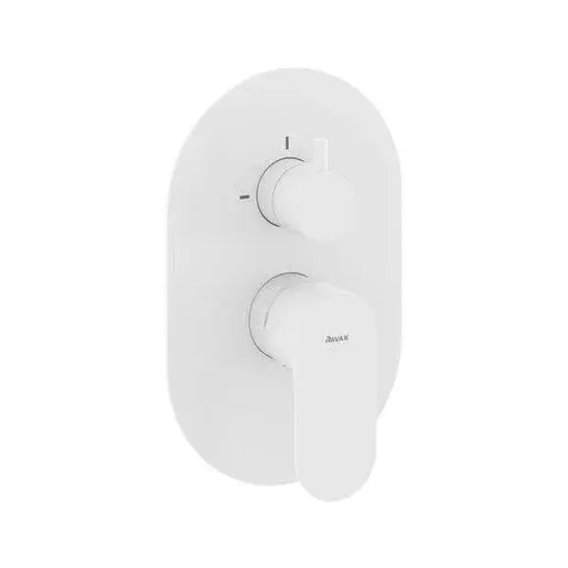 Ravak Eleganta sprchová a vaňová batéria bez podomietkového telesa biela matná X070264
