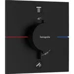 Hansgrohe ShowerSelect Comfort E sprchová a vaňová batéria bez podomietkového telesa matná čierna 15572670