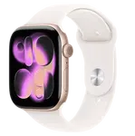 APPLE Watch 11 GPS 46mm Rose Gold Aluminium Case with Light Blush Sport Band - M/L