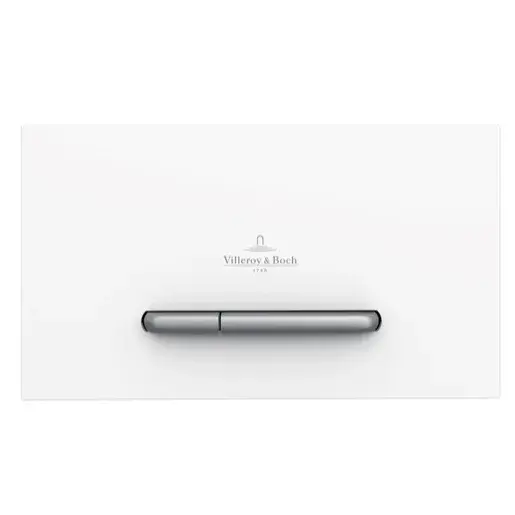 Villeroy & Boch ViConnect toaletné ovládacie tlačidlo, Dual flush, Biela; 92218068