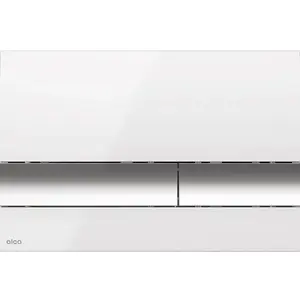 Ovládacie tlačidlo Alca plast biela lesk M1720-1