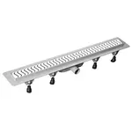 Sprchový žľab Polysan 86 cm polypropylén šedá lesk vlnky 71678