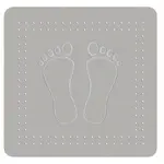 Kleine Wolke Foot protiskluzová podložka do vany šedá 55x55 cm 4388189002